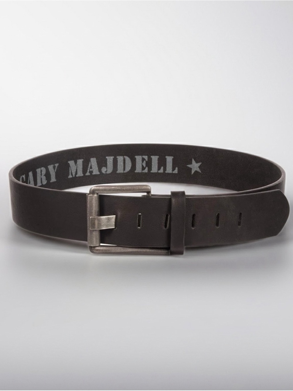 GARY MAJDELL Sport Men's 2" Genuine Leather Single Prong Brown Belt--EUC--36